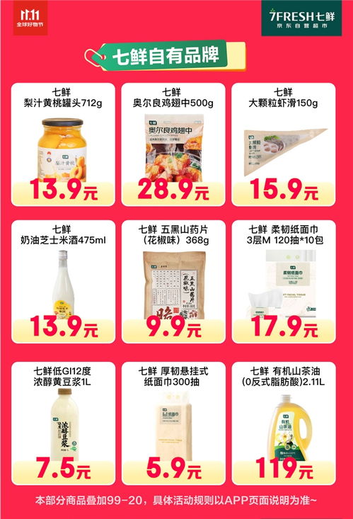 京东七鲜11.11终极福利 满99减20，引爆日用百货销售热潮